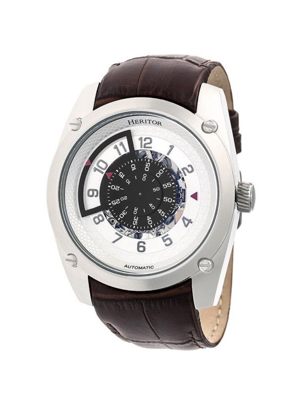 NWT Heritor Daniels Automatic Silver Dial Men's Watch